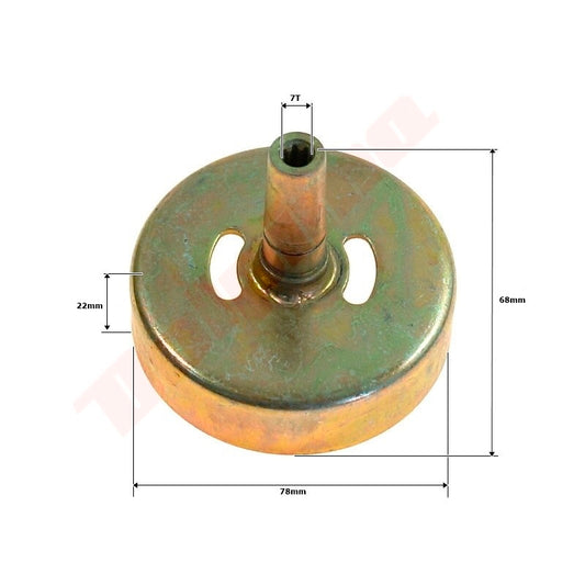 Koppelingstrommel passend op KOSY 78x22x68x7T TL43-7T