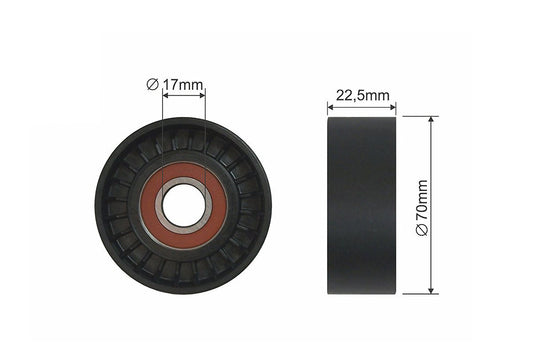 Spanrol, V-riem NTY: RNK-ME-007A OEM 1662000670
