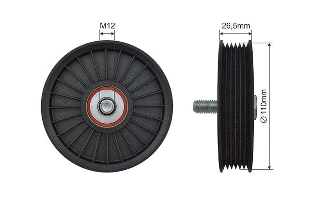 Spanrol, poly V-riem