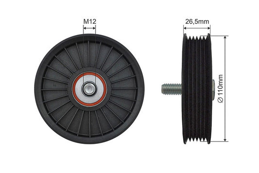 Spanrol, poly V-riem
